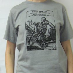 画像1: Skeleton T-Shirt, Storm Gray（スケルトン　Tシャツ，ストームグレイ）　