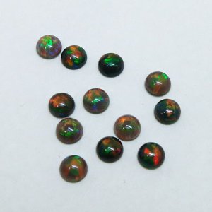 画像: ラウンド（円形）オパール（2mm）レッドグリーンブルー